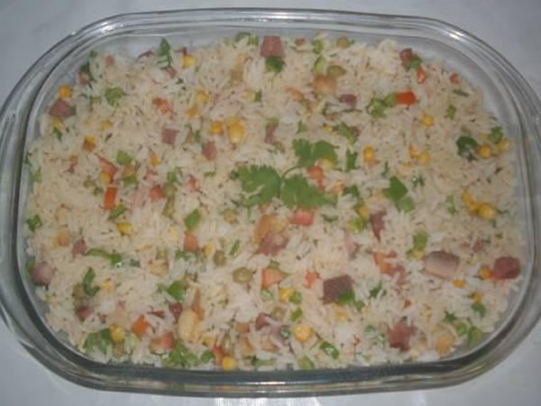 Receita pronta de Arroz Temperado